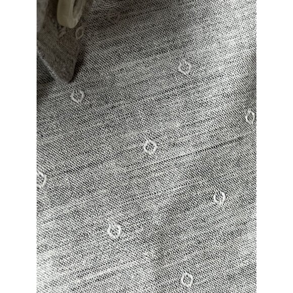 Rowm Mens Grey White Long Sleeve Button-Up Shirt Large - Picture 8 of 8